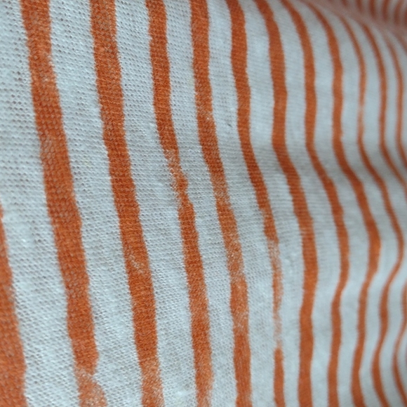 Majestic Filatures coral striped linen top M - Picture 5 of 7